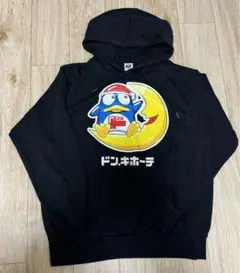 人気　ドンペン　黒色　パーカー　月乗りドンペン　Lサイズ