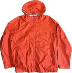 Eddie Bauer ナイロンジップパーカー　オレンジ　エディバウアー