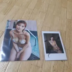 葉月あやさん　DVD特典　水着生写真と直筆サイン入りチェキセット