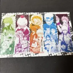 ジャンプ　クリアしおり　5種セット