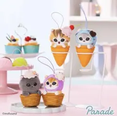 mofsandアイスにゃんマスコット 全4種コンプリートセット