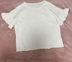 GITA フリル袖 ホワイトTシャツ 150cm