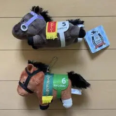 【サラブレッド】 大人気 オオバンブルマイ スペシャルウィーク マスコット 2つ