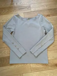 RANDA ゴールドボタンカットトップス