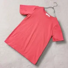 【美品】半袖 無地Tシャツ ピンク【M】