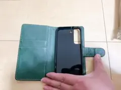 美品‼️スマホケース 手帳 GALAXYS22 緑