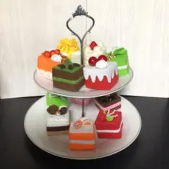 フェルトおままごと　ケーキ12個セット