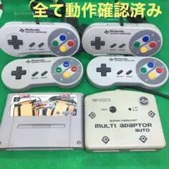 スーパーファミコンコントローラー マルチアダプター スーパーボンバーマン4セット