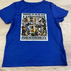 イタリアンブレインロットTシャツ 7-8Y 青