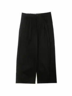 2TUCK WIDE CHINO TROUSERS[BLACK]