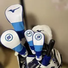 Mizuno ヘッドカバーセット 青と白