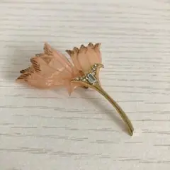 ブローチ　アクセサリー　お花モチーフ　フォーマル　ファッション　ピンク