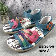 Estacion エスタシオン サンダル　ギター　総柄　ベルト　S 22.5