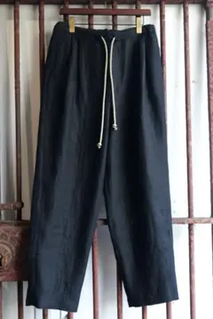 【新品タグ付】FRANK LEDERリネン ワイドパンツ Mサイズ　定価8万超
