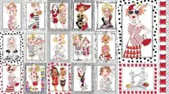 ロラライハリス　Sew Sew パネル生地　59㎝×110㎝