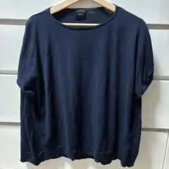 【Spick&Span】ICE COTTON フレンチスリーブルーズニット