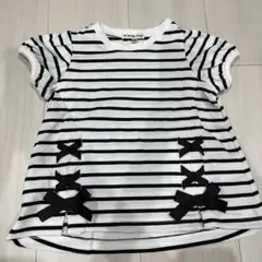 エニィファムボーダーリボンTシャツ