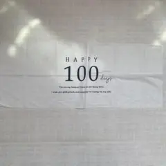 【未使用品】100日記念・ハーフバースデー用タペストリー