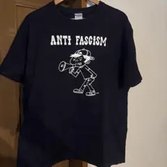 ANTI FASCISM Tシャツ XL ネイビー