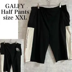 GALFY スウェット ハーフパンツ ブラック　サイズXXL