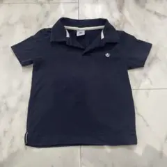 PETIT BATEAU ネイビー ポロシャツ 104cm