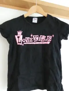 ラブキル　Ｔシャツ　黒ピンク　Ｓ
