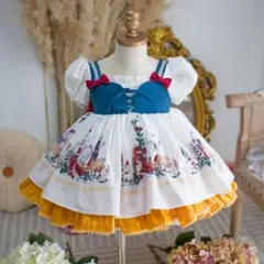 ♡白雪姫♡ プリンセス フリルドレス 80 ー90用