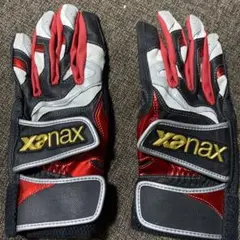 xenax バッティング用手袋 赤黒