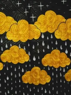 送料込み②②Ａアフリカンプリント＊パーニュ＊アフリカンバティック＊雨粒