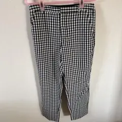 GU ギンガムチェック クロップドパンツ新品未使用