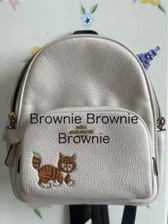 COACH コーチ ミニ コート バックパック ダンシング キトゥン 猫 白 Amazon.co.jp: コーチ バッグ リュック レディース COACH