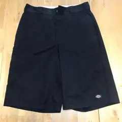 ディッキーズ　ハーフパンツ　ルーズフィット　W34 黒　ブラック