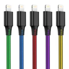 ⭐️5本セット,2m⭐️高速充電ケーブル iphone