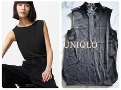 UNIQLO♥️ユニクロ♥️ノースリーブトップスブラック新品同様M