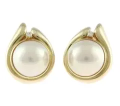 【SALE中】タサキ K18 マベパール ダイヤモンド ピアス/62581573