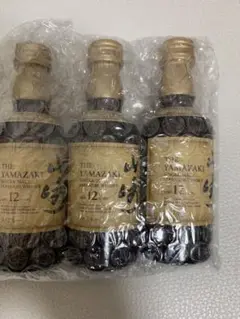 新品サントリーウイスキー山崎12年ミニチュアボトル3本セット50ml