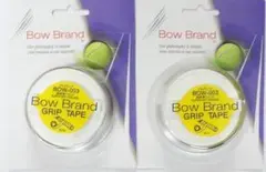 ボウブランドプログリップ（スーパーウェット3本巻）BOW003ホワイト×2／〠m
