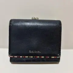 Paul Smith 黒 レザー 三つ折り財布