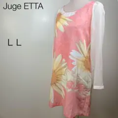 Juge ETTA レディース ワンピース お花かわいい 袖レース