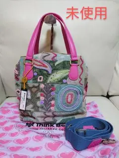 未使用【Think Bee! シンクビー】リッピ 2way ハンドバッグ ピンク