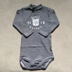 PETIT BATEAU ストライプロンパース6m