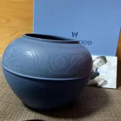 限定品 ウェッジウッド ジャスパー ローズボール フラワーベース 花瓶 箱付き