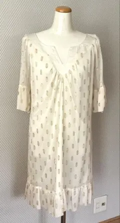 【新品タグ付】 チェニック 半袖 シースルー L