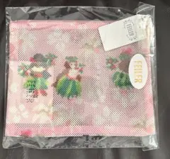 未使用　FEILER メッシュ巾着　マナマナ　フェイラー　フラガール　ピンク系 Amazon | [フェイラー] メッシュ巾着 【196223121093710