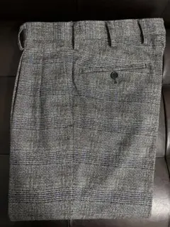 【新品・未使用品】チェック スラックス S 千鳥格子 コットン グレンチェック