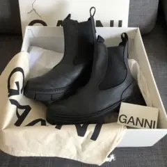 GANNI ガニー ラバーアングルブーツ