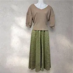 ゴージ❤️GORGE❤️ドッキングワンピース❤️フリーサイズ❤️レース❤️お呼ばれ