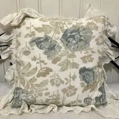 Pom Pom At Home フリル付き花柄クッションカバー