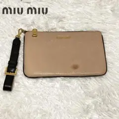 miumiu ミュウミュウ ハンドバッグ ポーチ バッグ ピンク ベージュ 黒