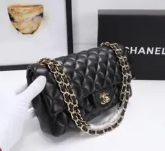 CHANEL ブラック ショルダーバッグ